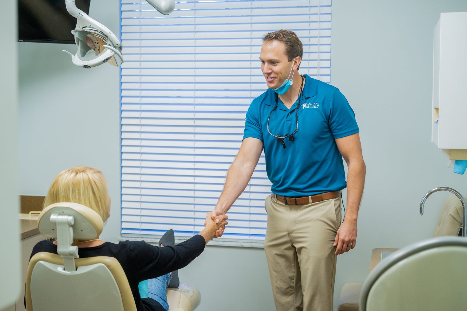 Dr. Caputo with Patient